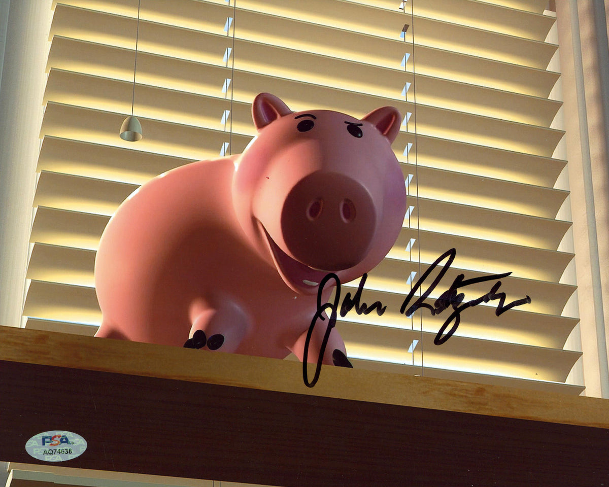 John Ratzenberger Toy Story Authentic Signed 8x10 Horizontal Photo PSA/DNA 6