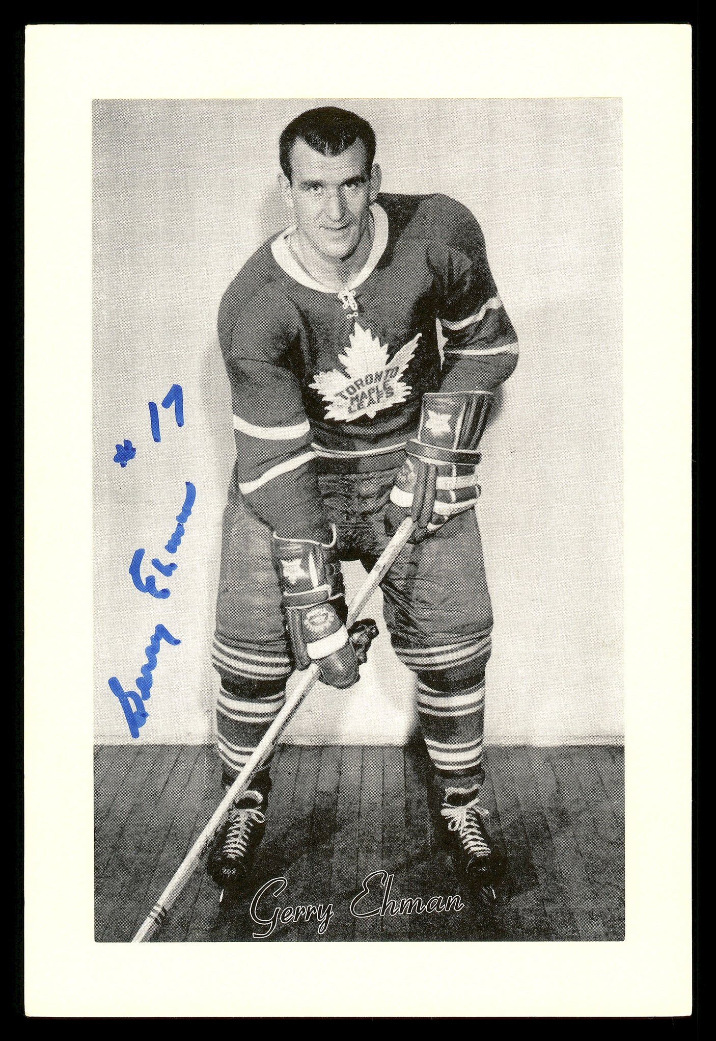 Gerry Ehman Autographed 1944-63 Beehive Group 2 4.5x6.5 Photo Toronto Maple Leafs SKU #176716
