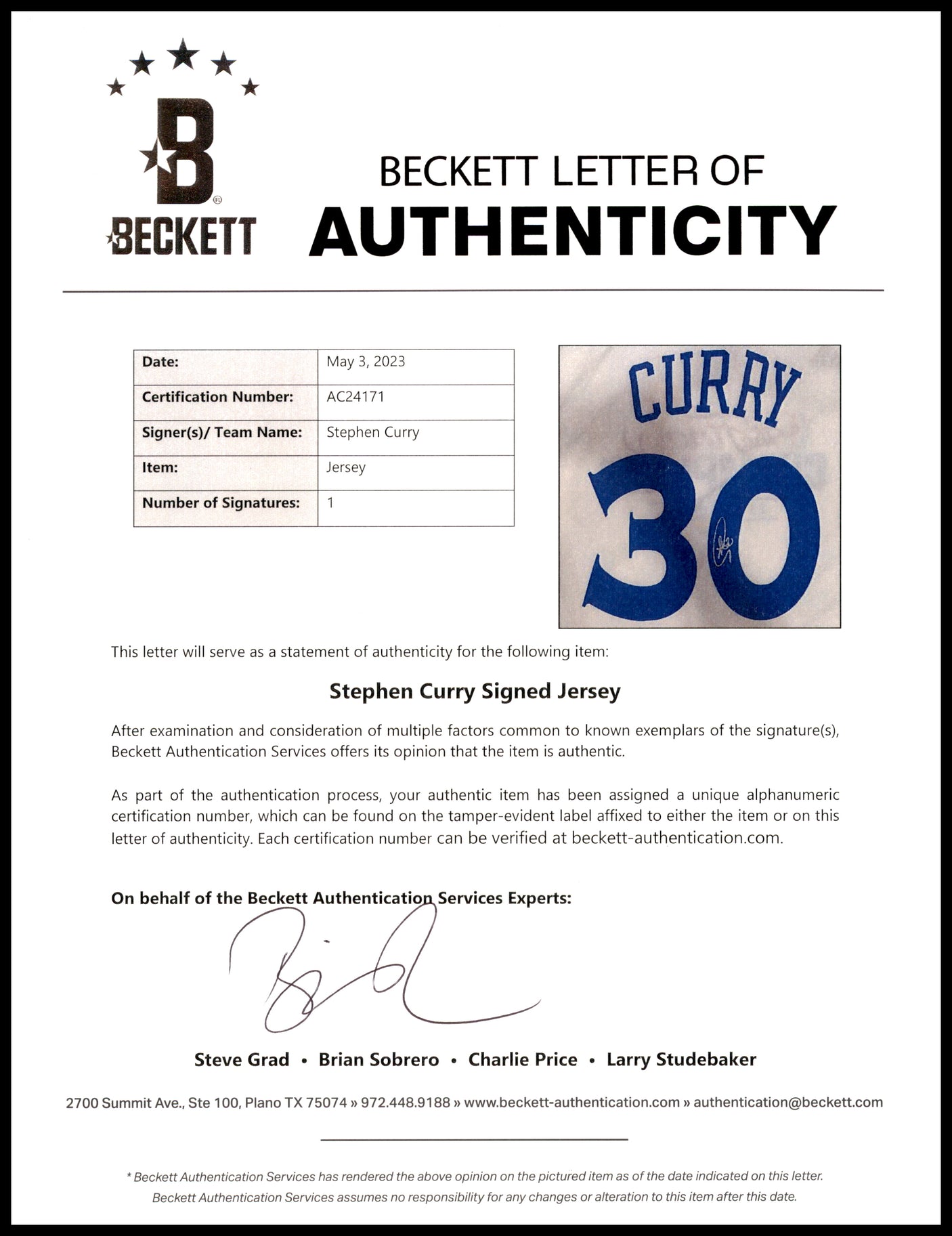 Golden State Warriors Stephen Curry Autographed Framed White Adidas 2017 NBA Finals Champions Jersey Beckett BAS Stock #218632