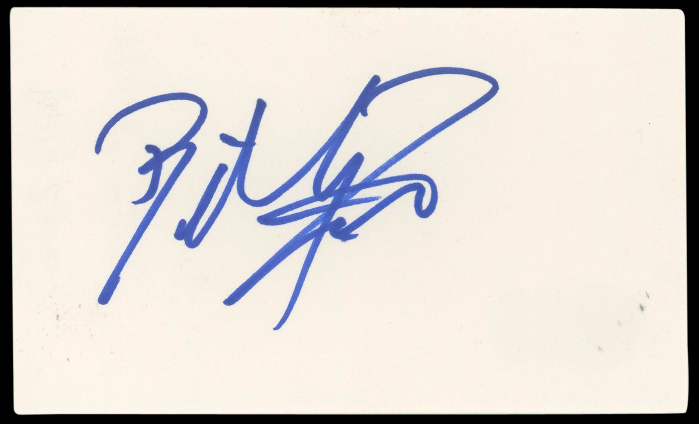 Billy Zane Titanic Authentic Signed 3x5 Index Card Autographed BAS #BN89105