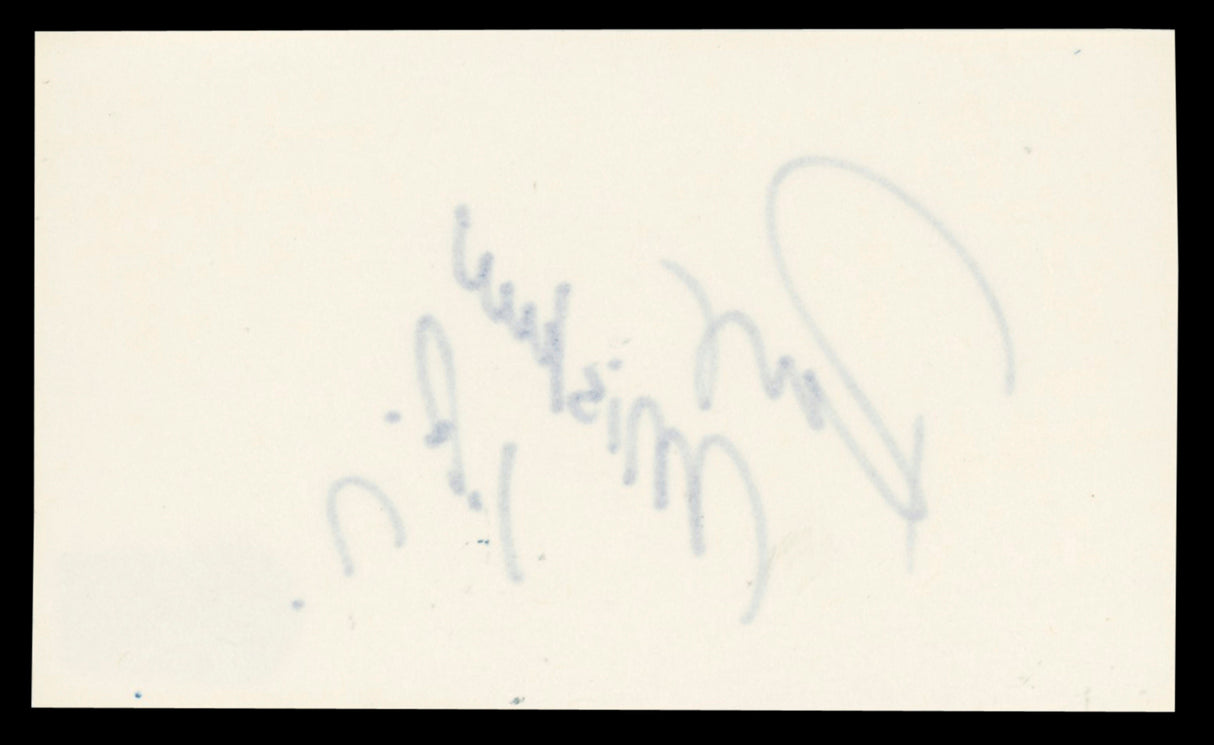 WWE Rey Mysterio Jr. "?" Authentic Signed 3x5 Index Card BAS #BT03515