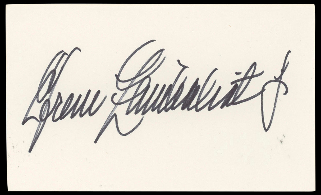 Efrem Zimbalist Jr. 77 Sunset Strip Authentic Signed 3x5 Index Card BAS #BP50660