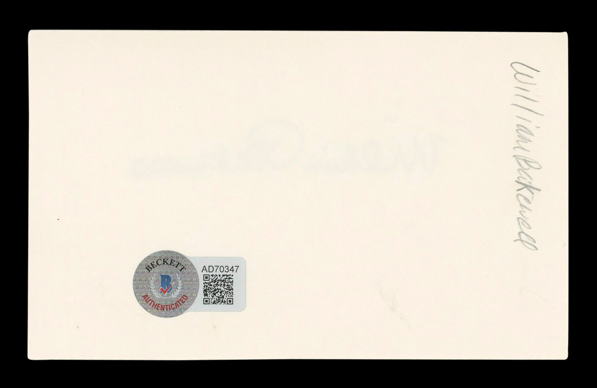William Bakewell Quiet on the Western Front Signed 3x5 Index Card BAS #AD70347