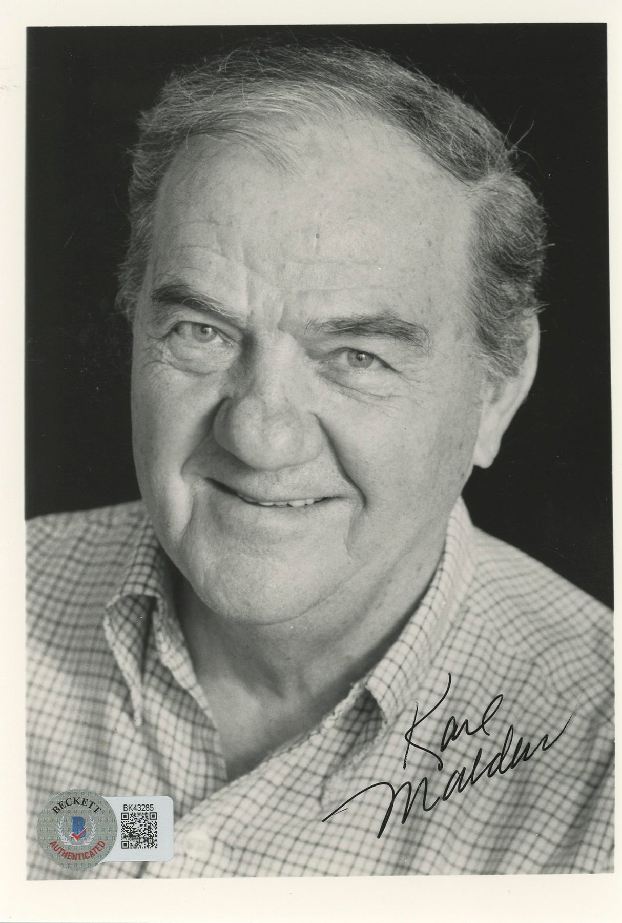 Karl Malden The Streets of San Francisco Authentic Signed 5x7 Photo BAS #BK43285