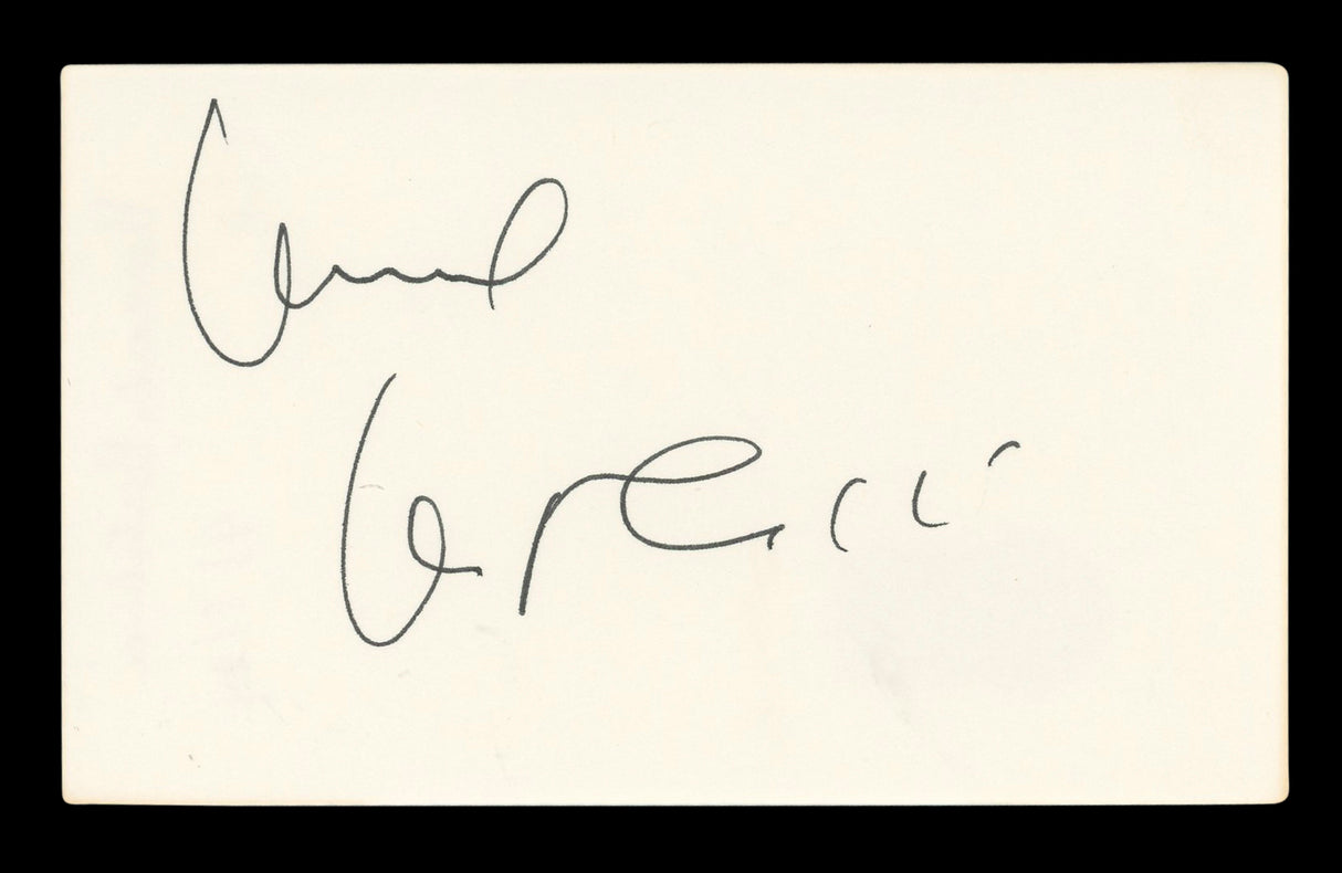 Bernardo Bertolucci The Last Emperor Signed 3x5 Index Card BAS #AD70324