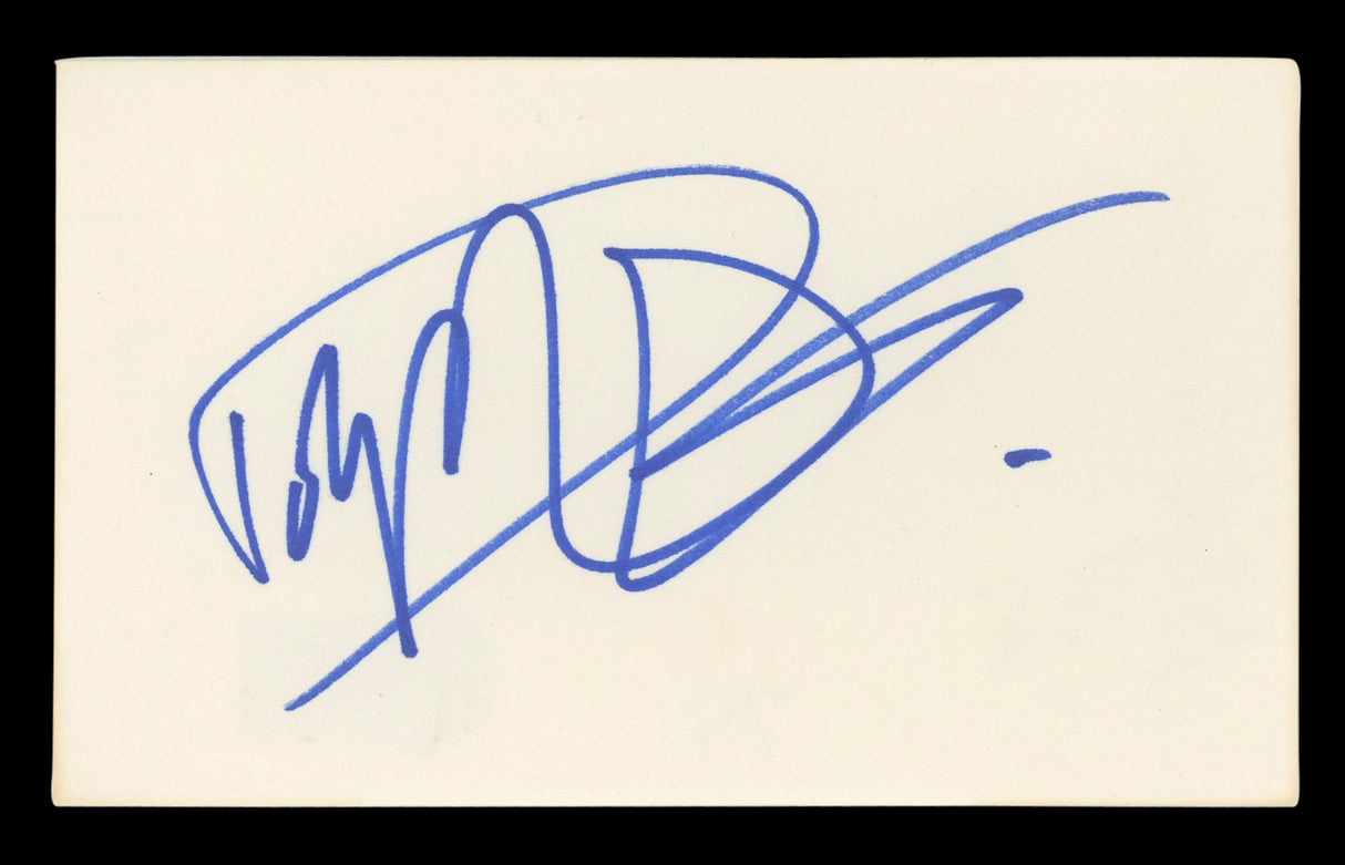 Dolph Lundgren The Expendables Authentic Signed 3x5 Index Card BAS #BL96408