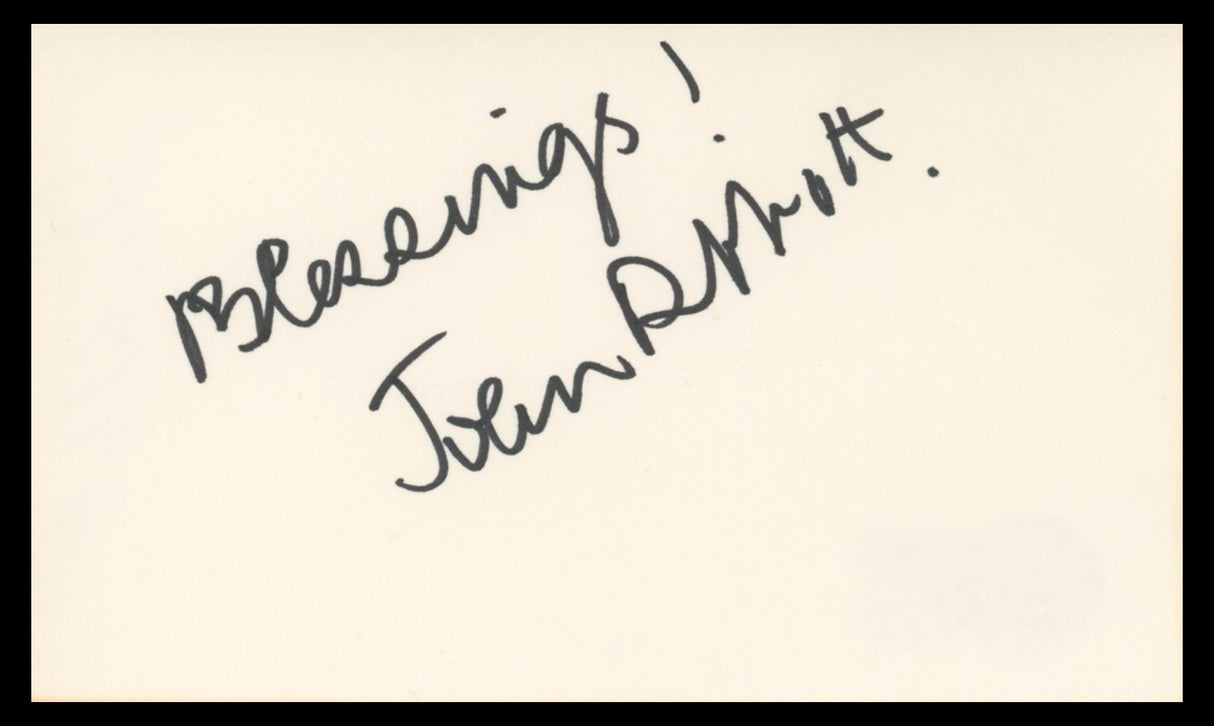 John Abbott Jane Eyre "Blessings!" Authentic Signed 3x5 Index Card BAS #BV02191
