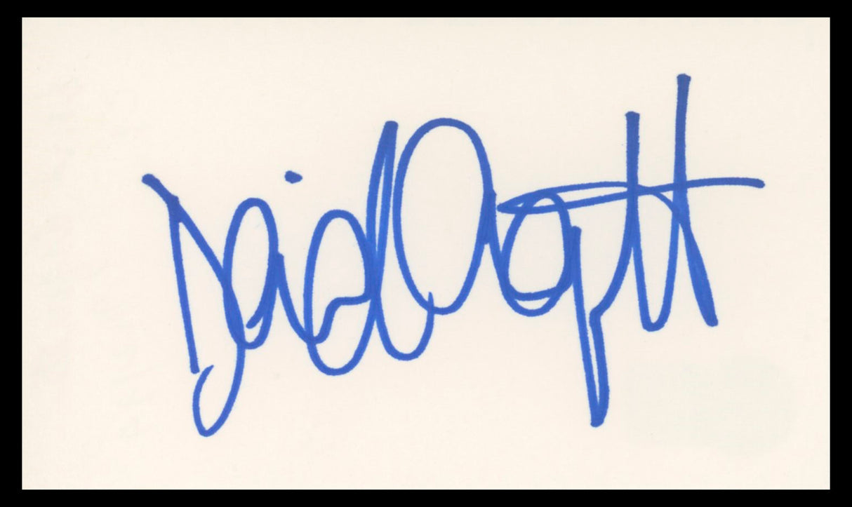 David Arquette Scream Authentic Signed 3x5 Index Card Autographed BAS #BV02193