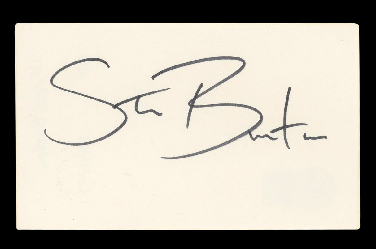 Steve Burton General Hospital Signed 3x5 Index Card Autographed BAS #AD70136