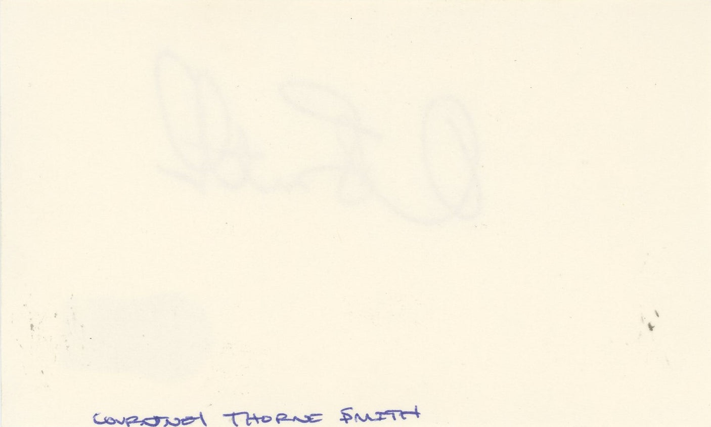 Courtney Thorne Smith Melrose Place Authentic Signed 3x5 Index Card BAS #BQ45360