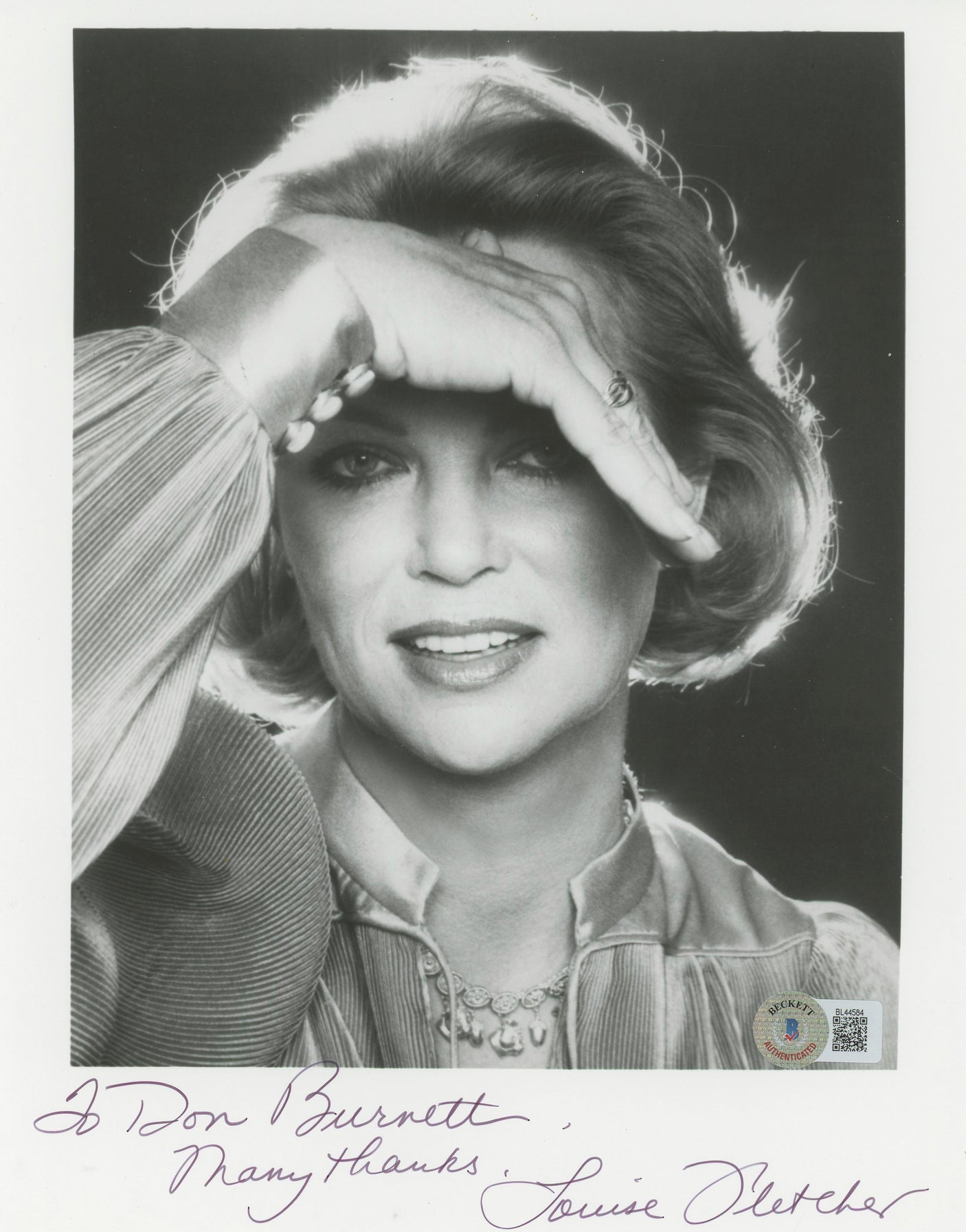 Louise Fletcher One Flew Over The Cuckoo's Nest Signed 8x10 Photo BAS #BL44584