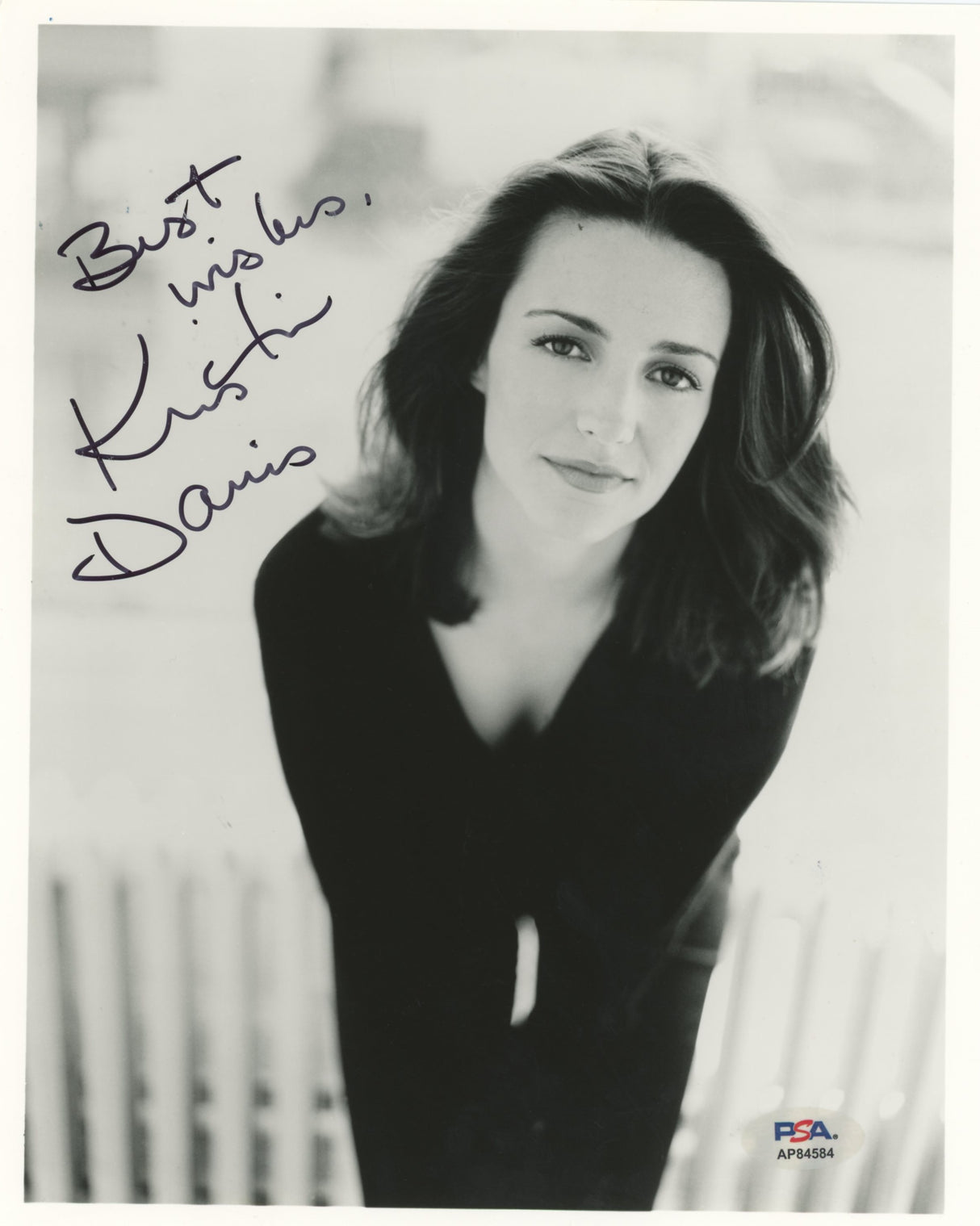 Kristin Davis Sex And The City "Best Wishes" Signed 8x10 Photo PSA/DNA #AP84584