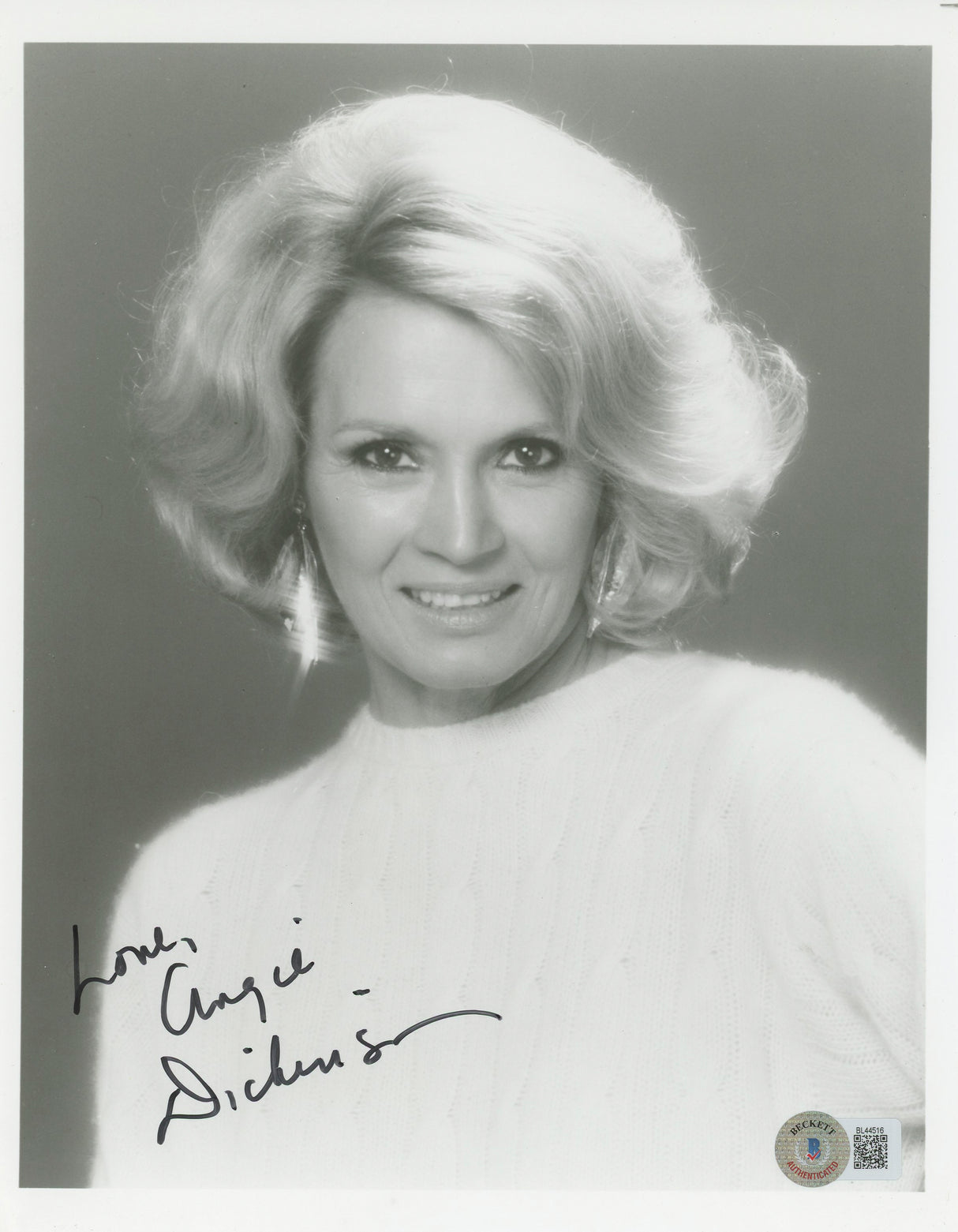 Angie Dickinson Rio Bravo "Love" Authentic Signed 8x10 Photo BAS #BL44516