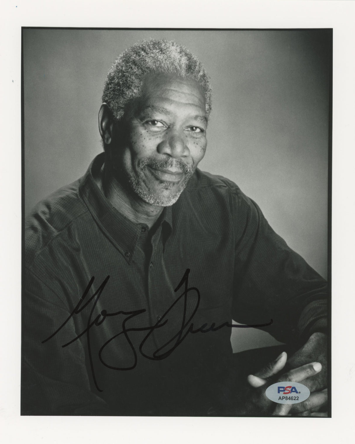 Morgan Freeman Along Came A Spider Authentic Signed 8x10 Photo PSA/DNA #AP84622