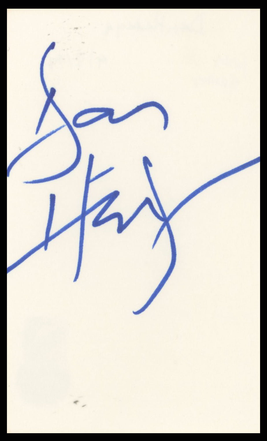 Dan Hedeya Commando Authentic Signed 3x5 Index Card Autographed BAS #BR26821