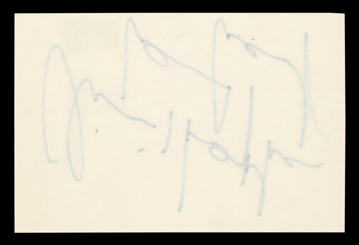 Christopher Lambert Highlander Authentic Signed 3x5 Index Card BAS #BT03669