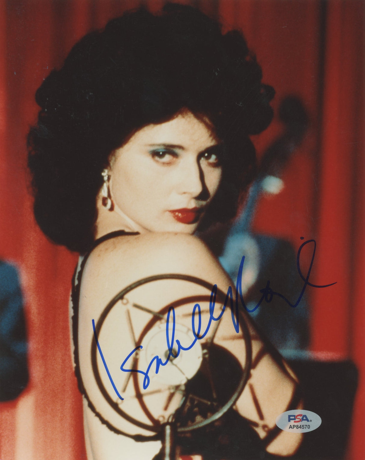 Isabella Rossellini Blue Velvet Authentic Signed 8x10 Photo PSA/DNA #AP84570