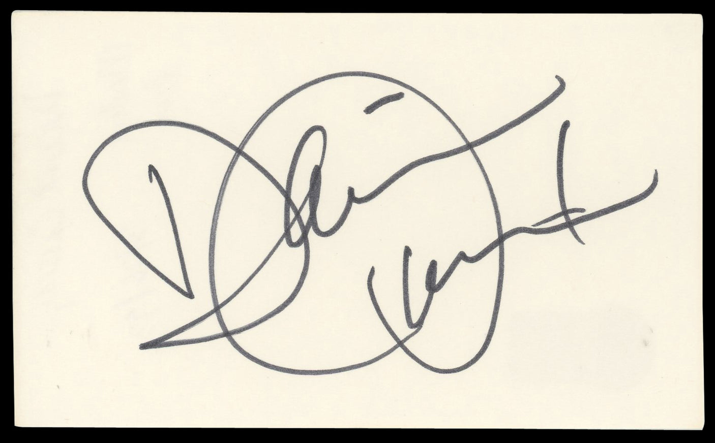 David Cassidy The Partridge Family Authentic Signed 3x5 Index Card BAS #BN06391