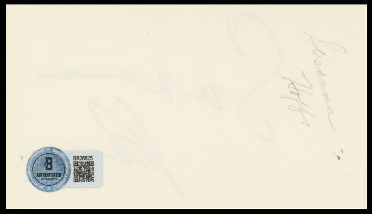 Susanna Hoffs The Bangles Authentic Signed 3x5 Index Card BAS #BR26825