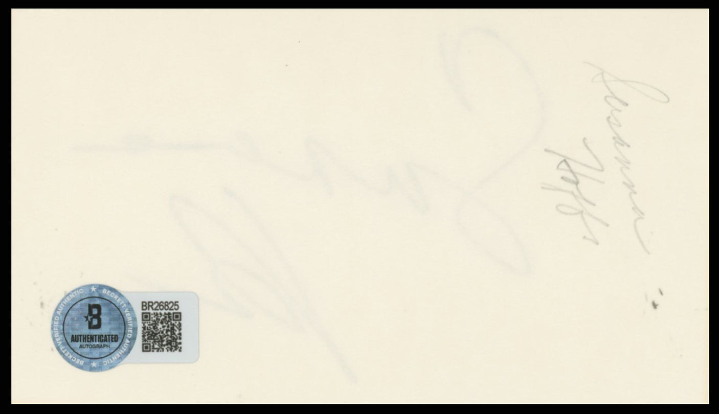 Susanna Hoffs The Bangles Authentic Signed 3x5 Index Card BAS #BR26825