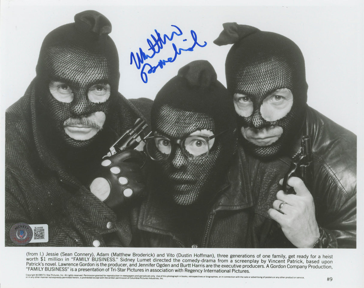 Matthew Broderick Family Business Authentic Signed 8x10 Photo BAS #BL44496