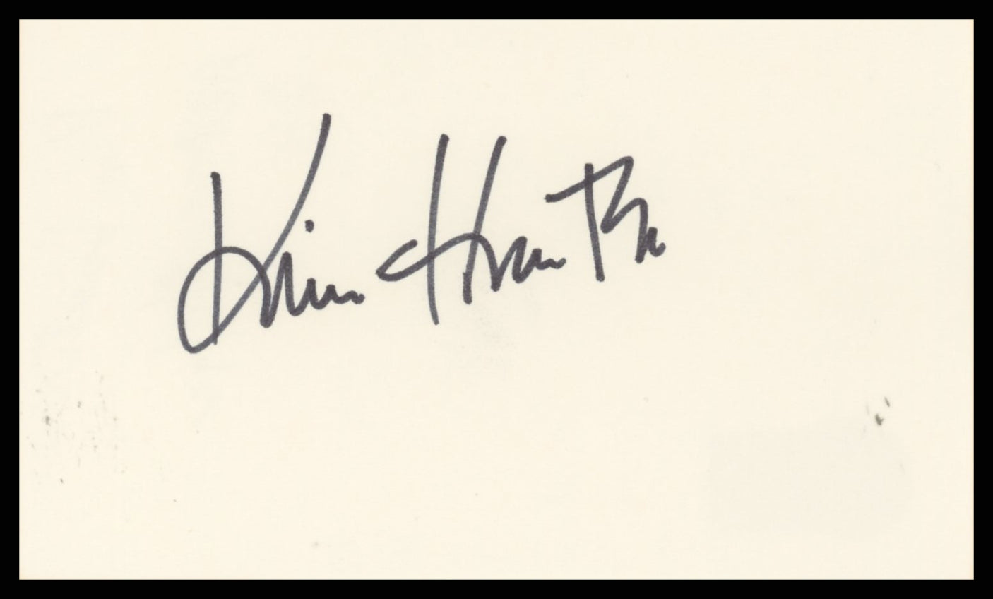 Kim Hunter A Streetcar Named Desire Authentic Signed 3x5 Index Card BAS #BR26830