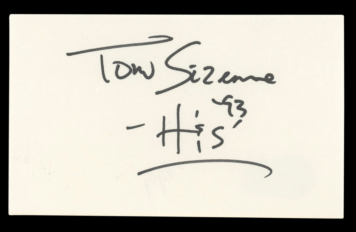Tom Sizemore Saving Private Ryan Authentic Signed 3x5 Index Card BAS #BL98468