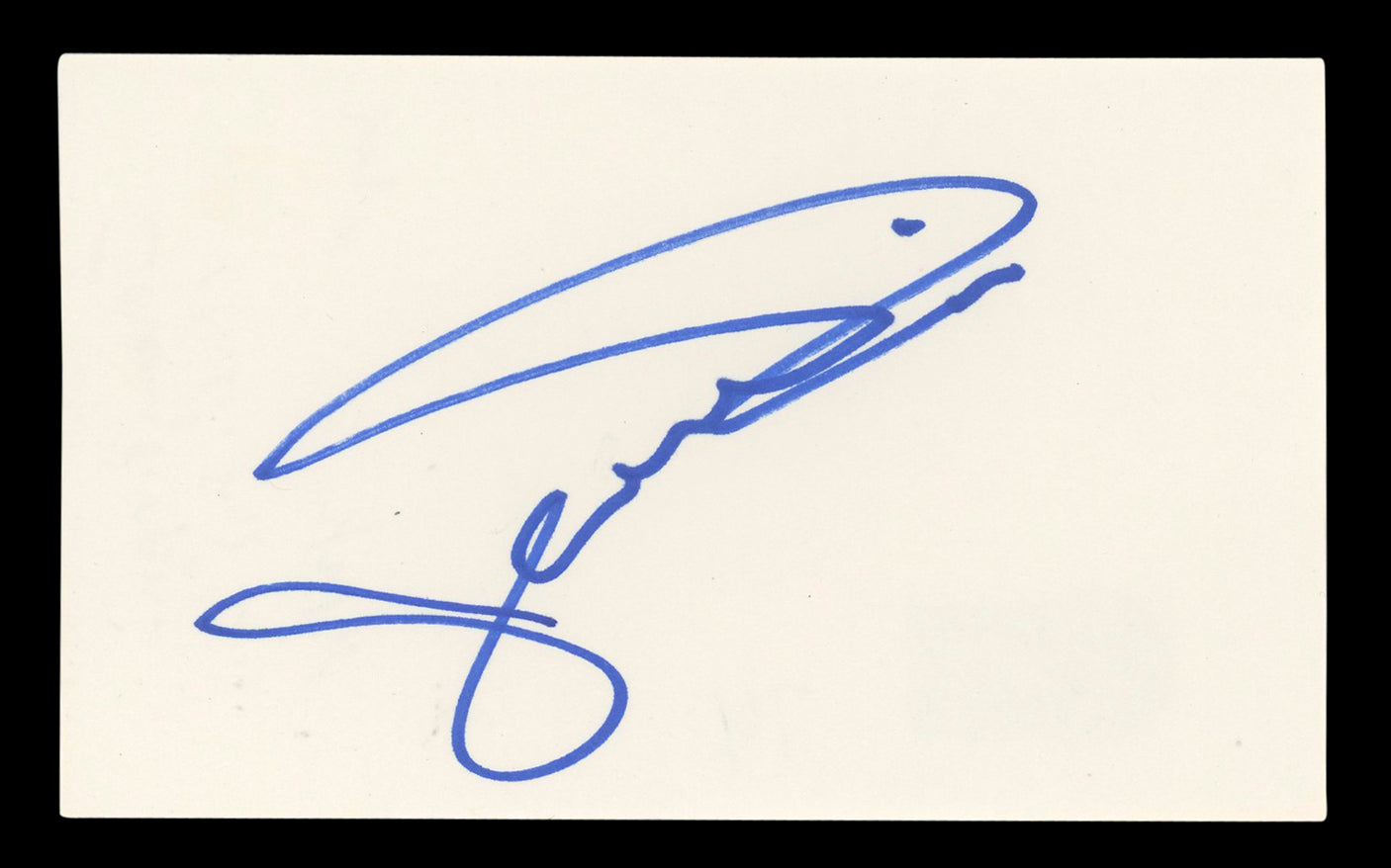 Jeremy Piven Entourage Authentic Signed 3x5 Index Card Autographed BAS #BL96456