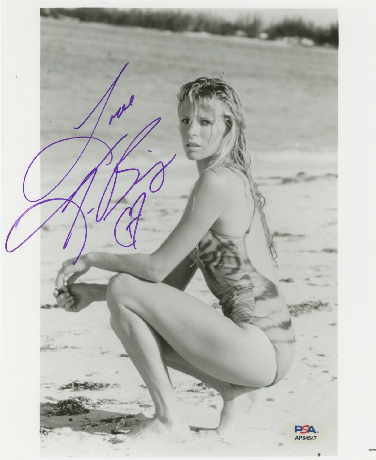Kim Bassinger Never Say Again "Love" Authentic Signed 8x10 Photo PSA AP84547