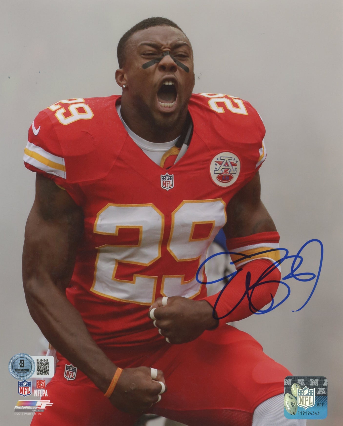 Chiefs Eric Berry Authentic Signed 8x10 Vertical Photo Autographed BAS #BU64148