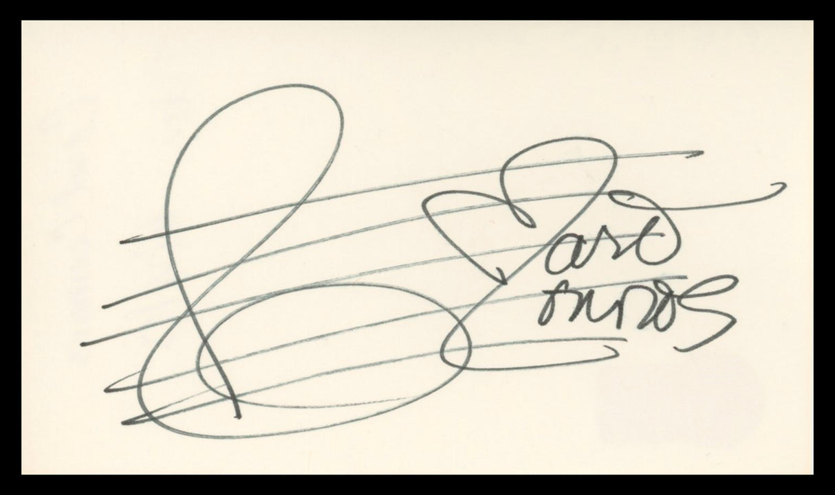 Carol Connors The Teddy Bears Authentic Signed 3x5 Index Card BAS #BV02123