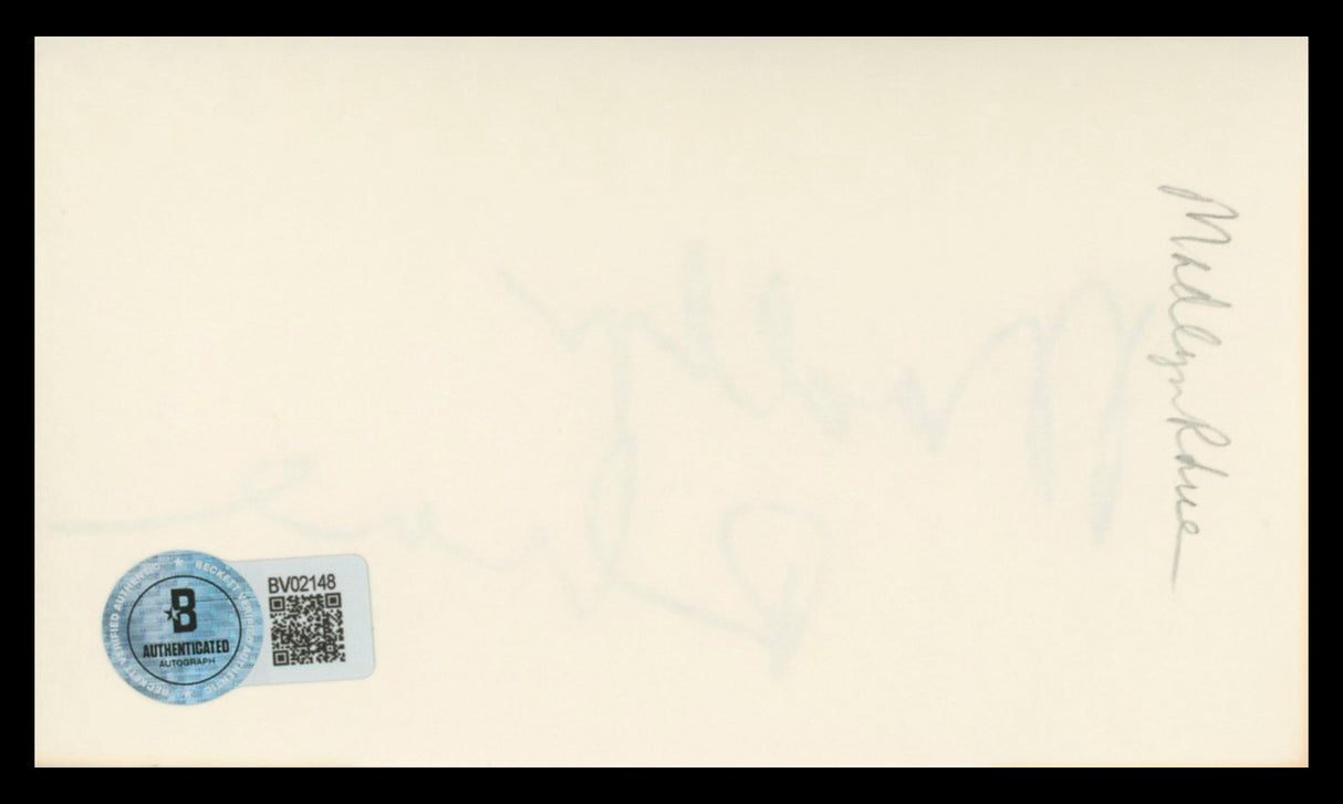 Madlyn Rhue Murder, She Wrote Authentic Signed 3x5 Index Card BAS #BV02148