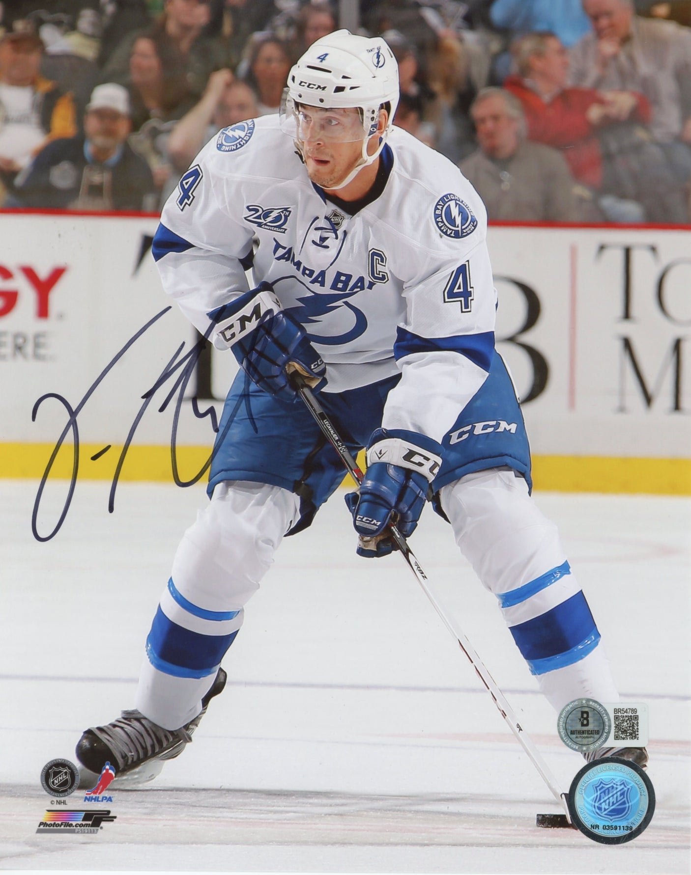 Lightning Vincent Lecavalier Authentic Signed 8x10 Photo BAS #BR54789