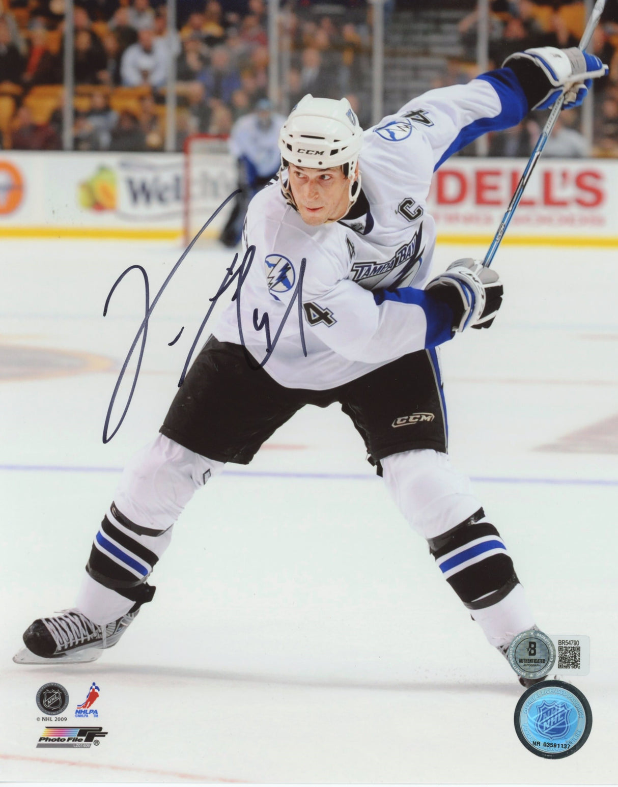 Lightning Vincent Lecavalier Authentic Signed 8x10 Photo BAS #BR54790