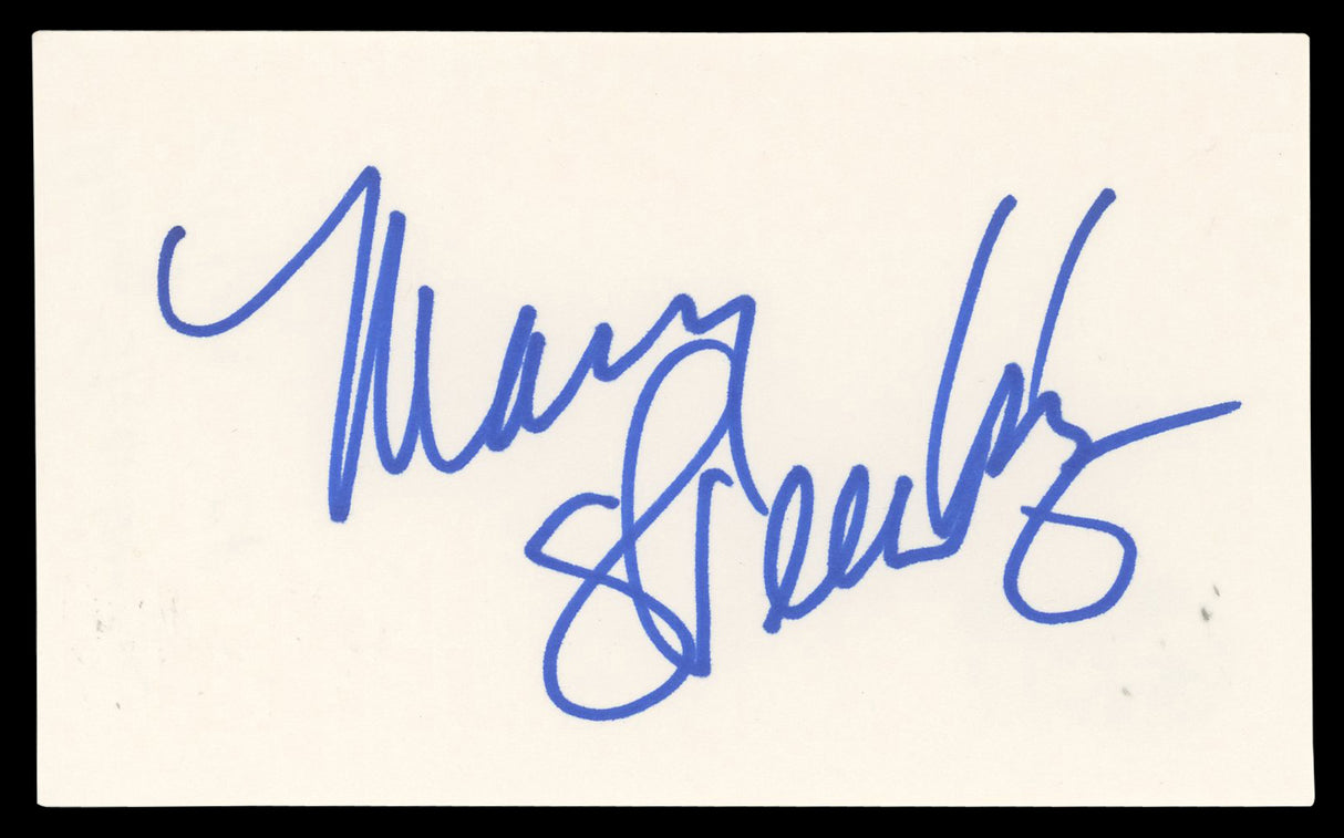 Mary Steenburgen Time After Time Authentic Signed 3x5 Index Card BAS #BN06482