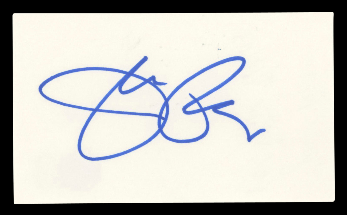 Jeri Ryan Star Trek: Voyager Authentic Signed 3x5 Index Card BAS #BV00148