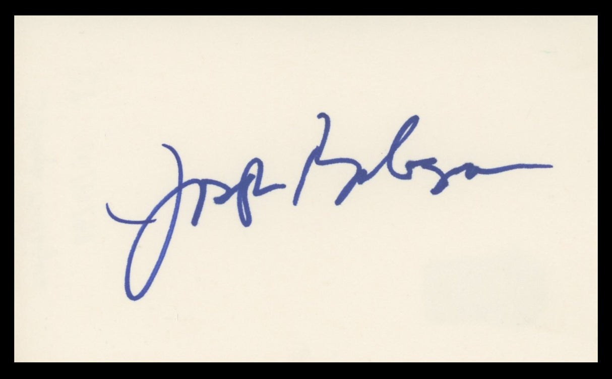 Joseph Bologna My Favorite Year Authentic Signed 3x5 Index Card BAS #BV59142
