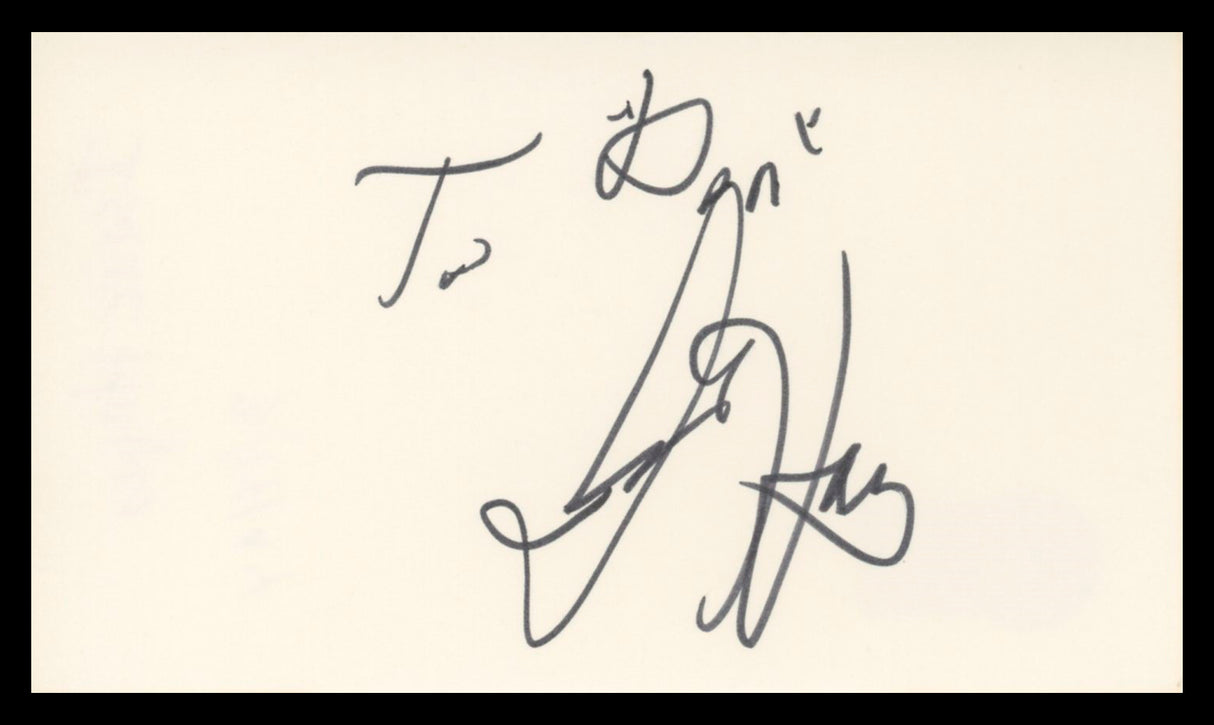 Isaac Hayes South Park To Don Authentic Signed 3x5 Index Card BAS #BU64820