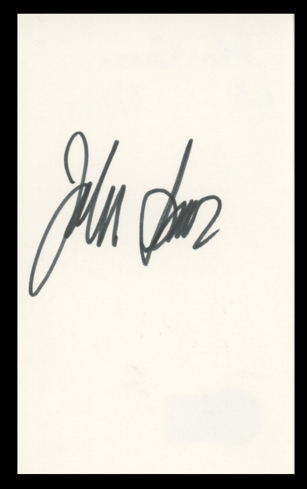 John Amos Good Times Authentic Signed 3x5 Index Card Autographed BAS #BV59127