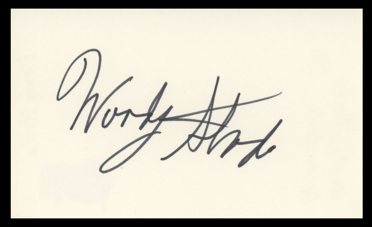 Woody Strode Spartacus Authentic Signed 3x5 Index Card BAS #BV59131