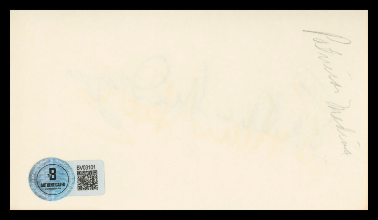 Patricia Medina Mr. Arkadin Authentic Signed 3x5 Index Card BAS #BV03101