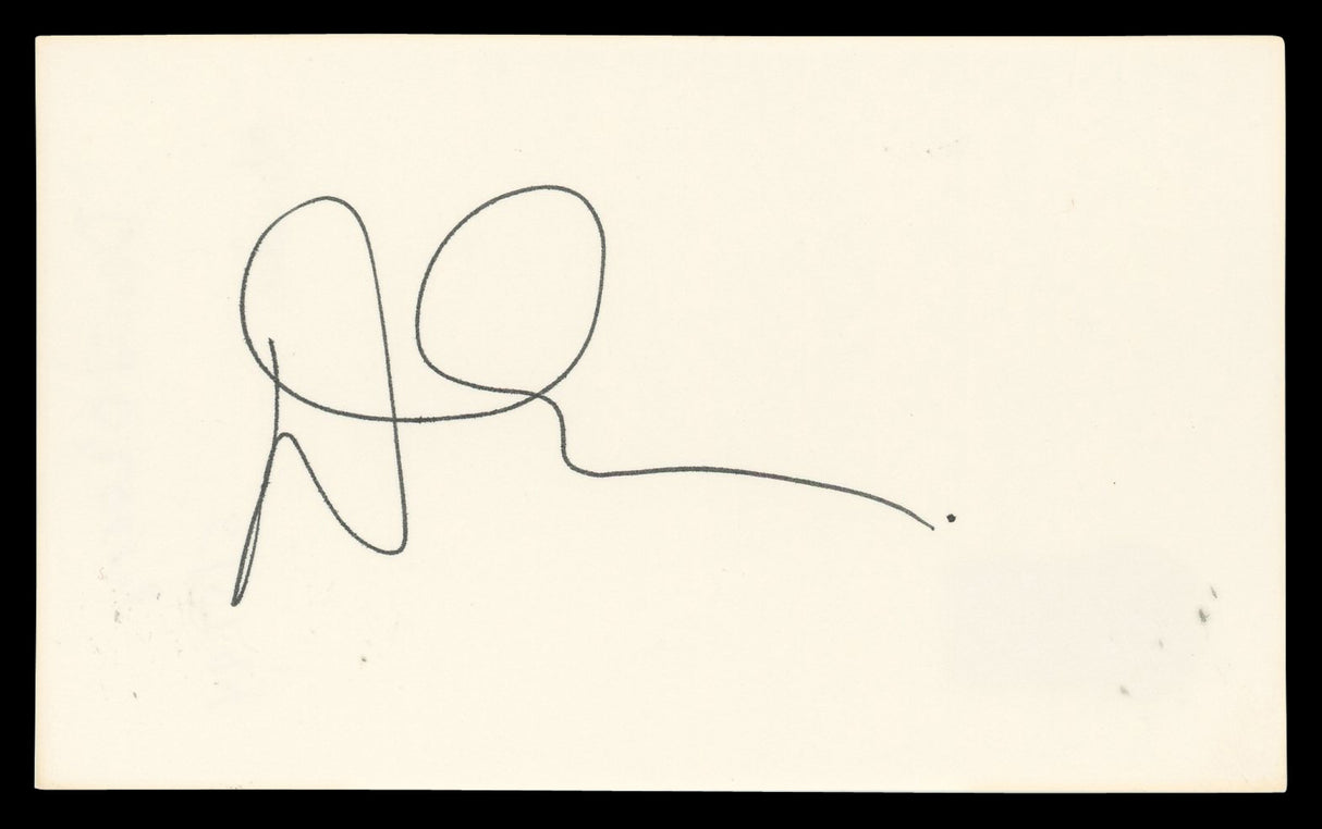 Denis Leary Rescue Me Authentic Signed 3x5 Index Card Autographed BAS #BN06510