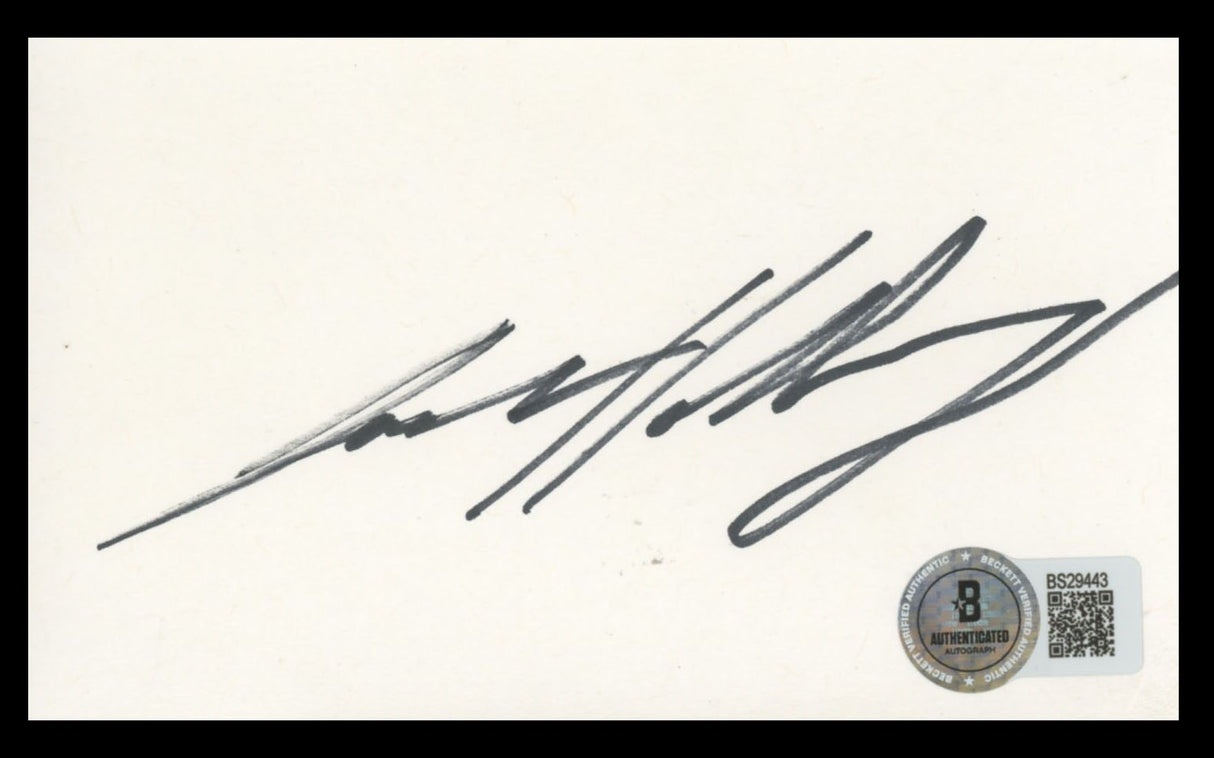 Josh Holloway Lost Authentic Signed 3x5 Index Card Autographed BAS #BS29443