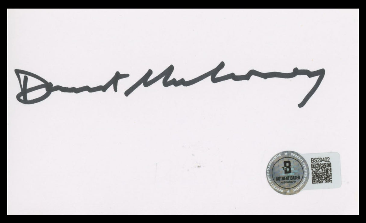 Dermot Mulroney My Best Friend's Wedding Signed 3x5 Index Card BAS #BS29402