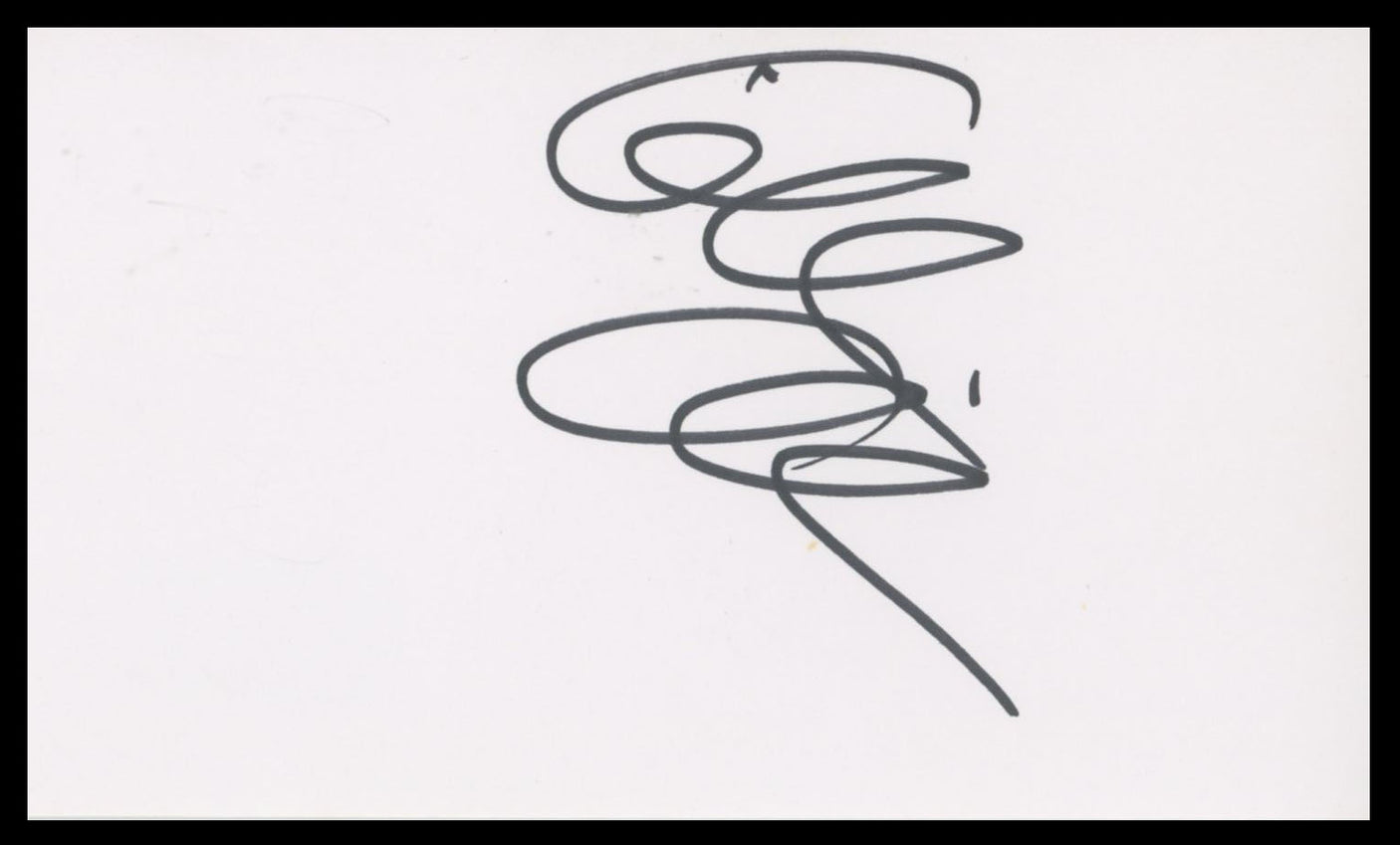 Gillian Anderson The X-Files Authentic Signed 3x5 Index Card BAS #BS29403