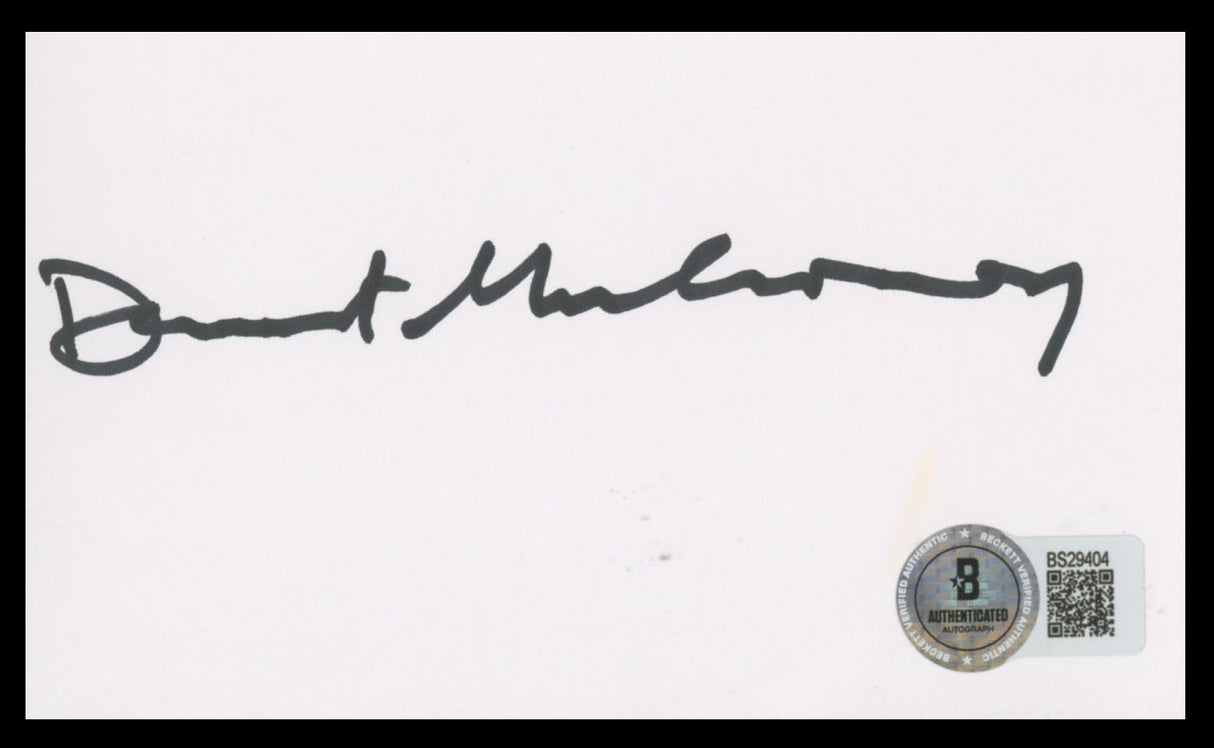 Dermot Mulroney My Best Friend's Wedding Signed 3x5 Index Card BAS #BS29404