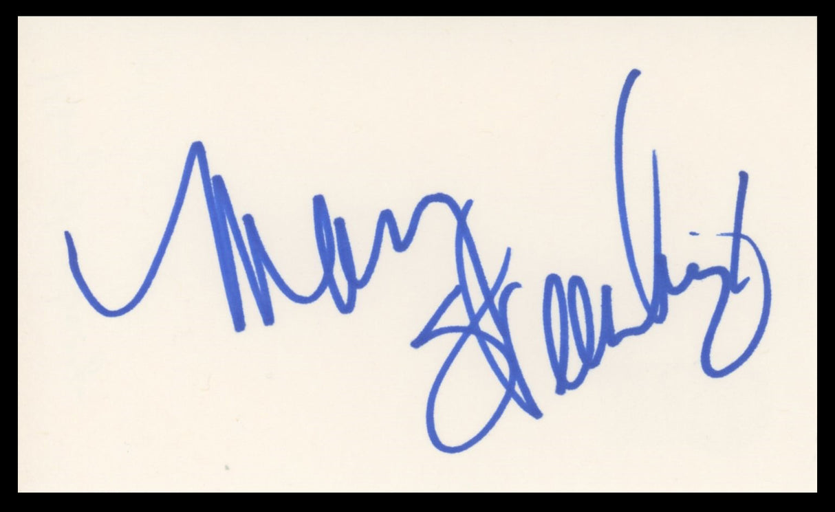 Mary Steenburgen Melvin and Howard Authentic Signed 3x5 Index Card BAS #BV59120