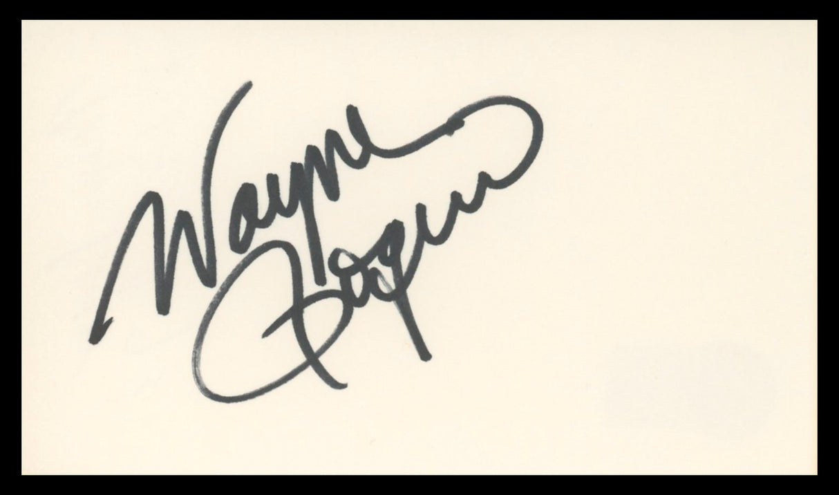 Wayne Rogers M*A*S*H Authentic Signed 3x5 Index Card Autographed BAS #BV02153
