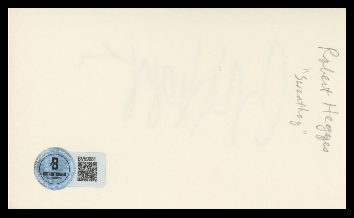 Robert Hegyes Welcome Back, Kotter Authentic Signed 3x5 Index Card BAS #BV59081