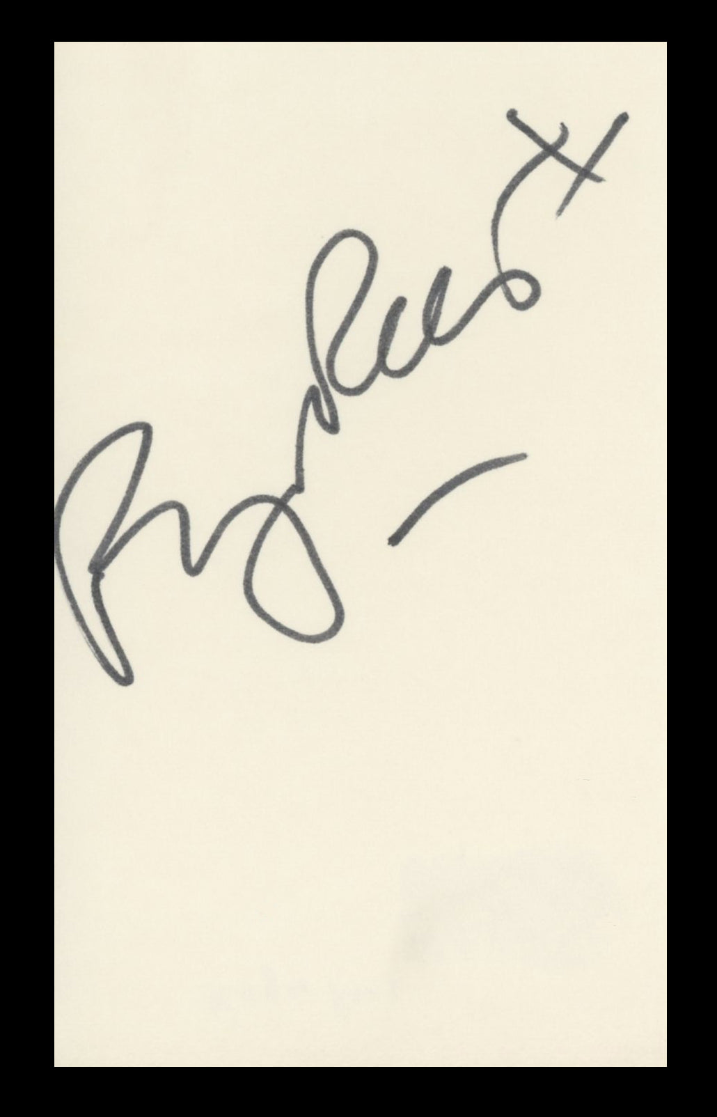 Roger Rees Cheers Authentic Signed 3x5 Index Card Autographed BAS #BV59083